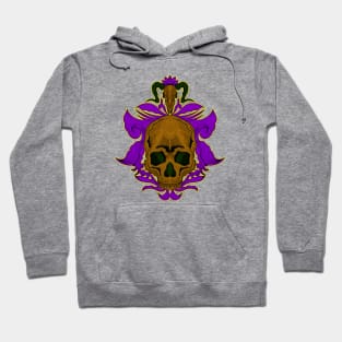 Skull bones with sacred goat Hoodie